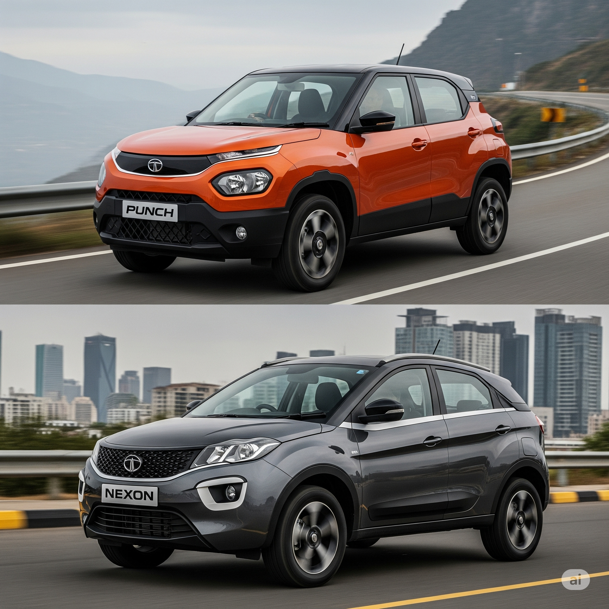 Tata Nexon and Tata paunch