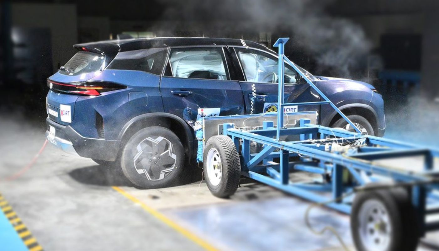 Tata Harrier EV Crashed Test