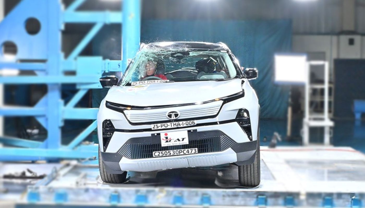 Tata Harrier EV Test Crashed