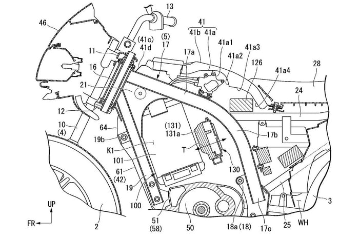 Honda Shine electric patent